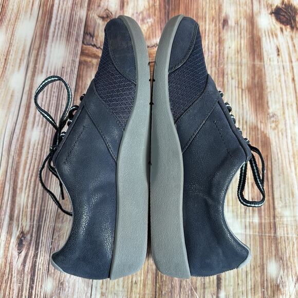 Clarks SILLIAN EMMA Womens Size 9.5 Blue Mesh Suede Sneakers Shoes Oxfords Flats - Picture 6 of 10